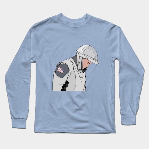 Astronaut SpaceX Long Sleeve T-Shirt by Sqpine